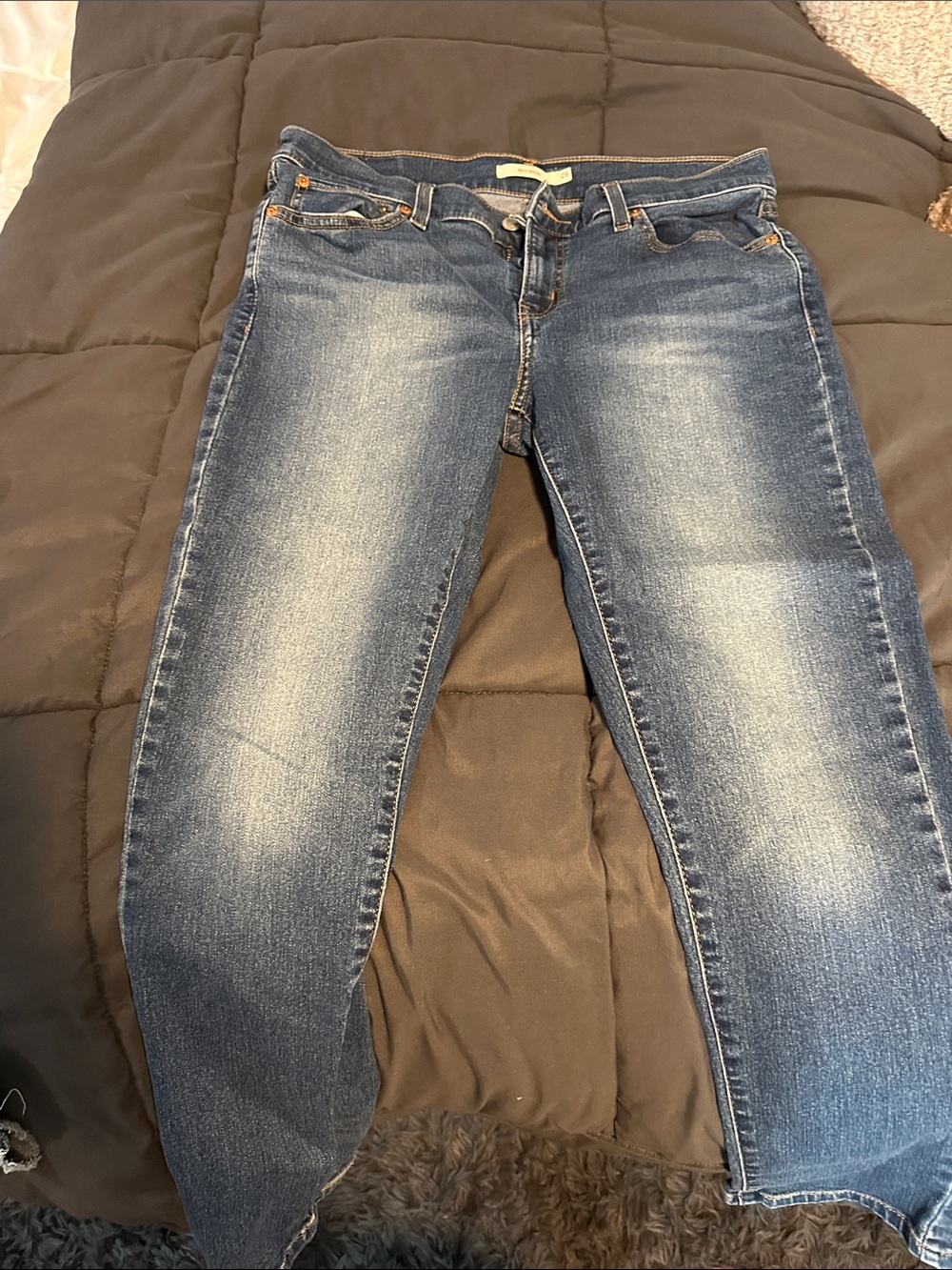 Levi's Women's Faded Blue Boyfriend Jeans